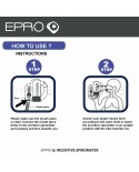 EPRO Incentive Spirometer (5000ml Adult) Lung Breathing Exerciser