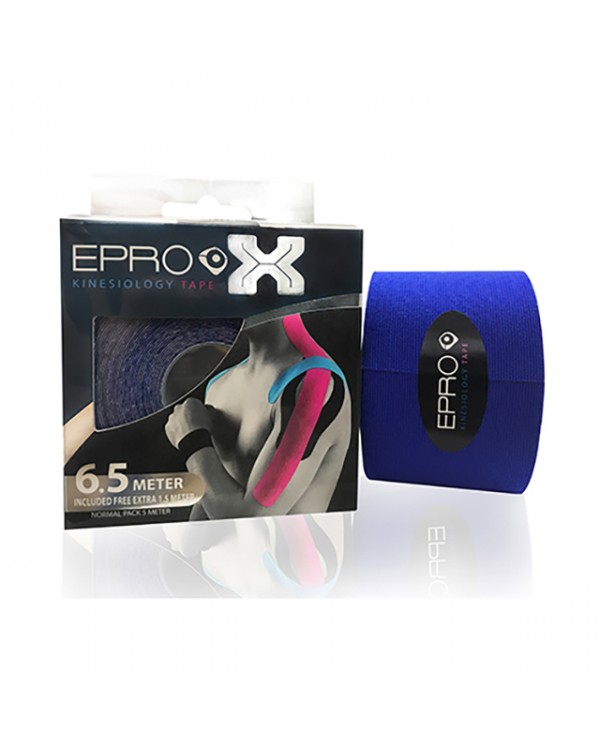 EPRO X Kinesiology Tape Premium For Extreme Sport - Blue 6.5m (Included Free Extra 1.5m)