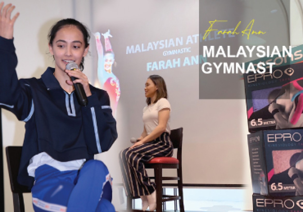 FARAH ANN, Malaysian artistic gymnast.