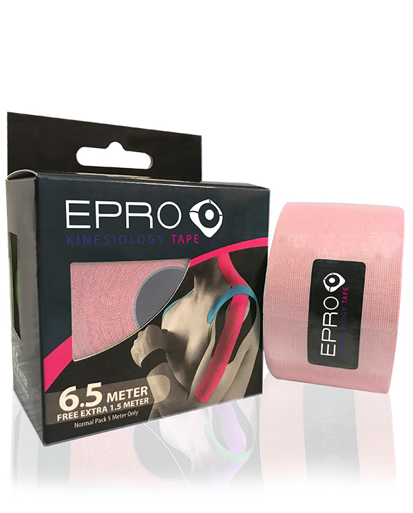 EPRO Kinesiology Tape - Blush Pink 6.5m (Included Free Extra 1.5m)