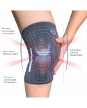 Coreblue Far Infrared Ray (FIR) Knee Support Tourmaline Knee Guard Plus Size - Grey 1 Pair (2 Pieces)
