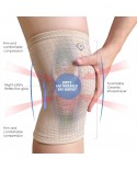Coreblue Far Infrared Ray (FIR) Knee Support Tourmaline Knee Guard - Beige 1 Piece
